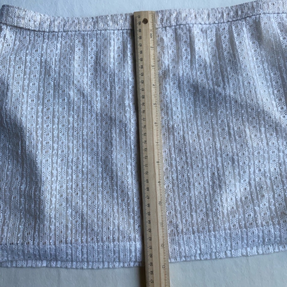 Hollister White Lace Mini Skirt Women’s M Y2K Aesthetic Boho Festival - Picture 8 of 11